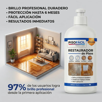 Restaurador de pisos premium - PISOFÁCIL®