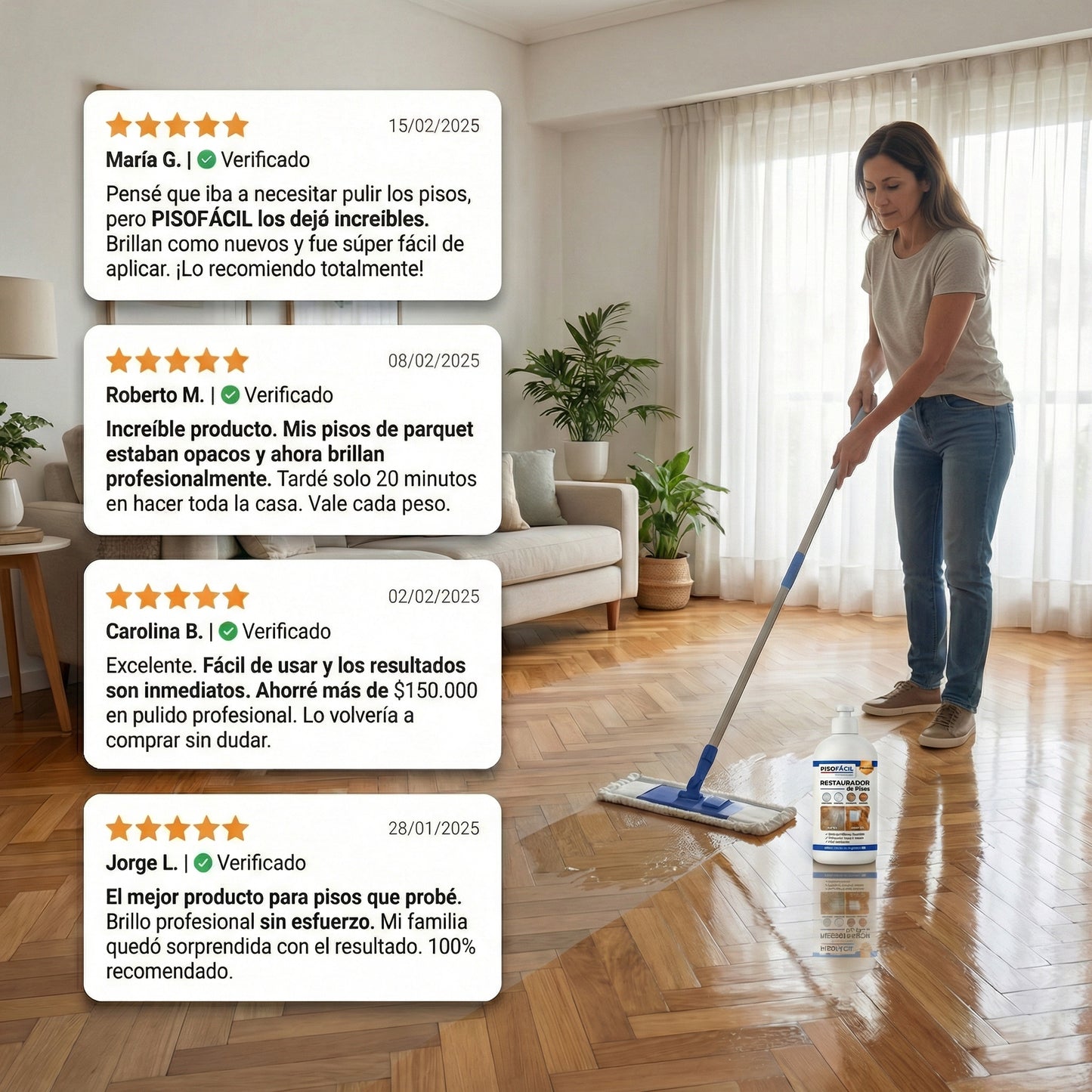 Restaurador de pisos premium - PISOFÁCIL®